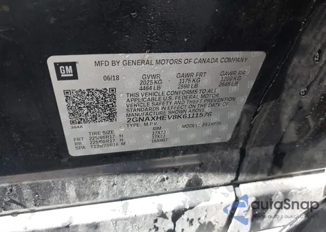 2019 Chevrolet Equinox Ls from USA, damaged, VIN 2GNAXHEV8K6111576